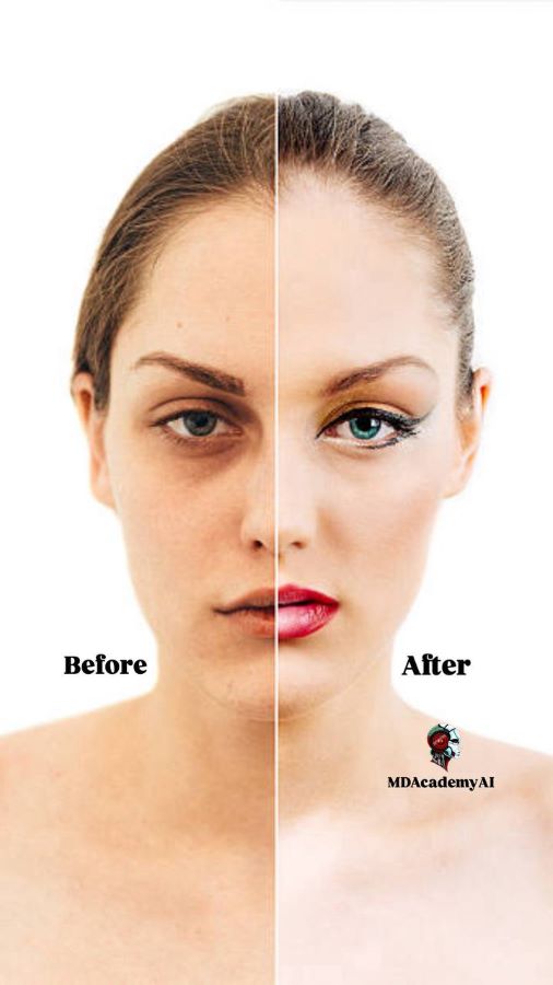 AI aging simulation showing before and after transformation in aesthetic treatments